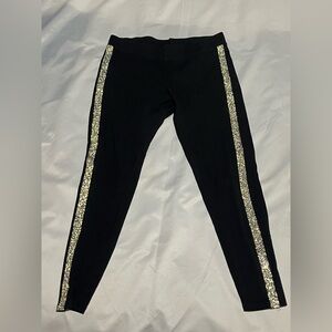 Express Women’s Black Leggings w/ Side Rhinestone